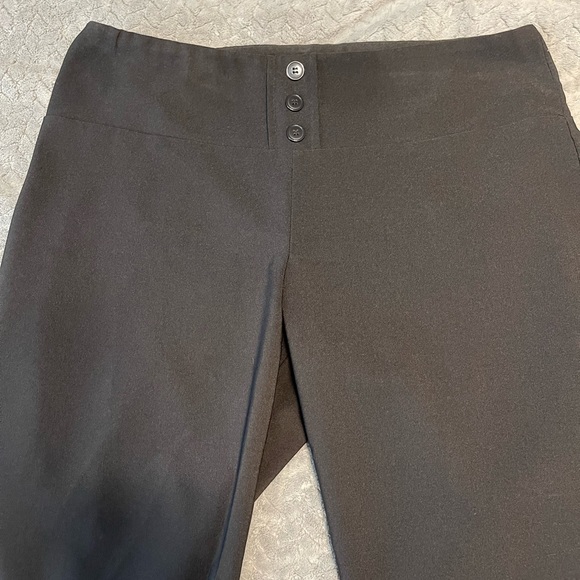 Dots Pants & Jumpsuits Dots Black Pull Up Dress Pants Wide Straight